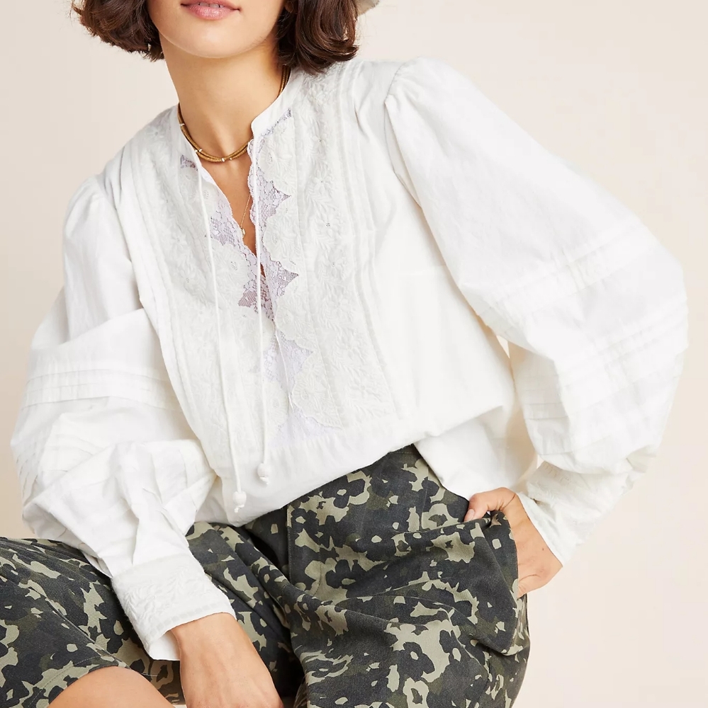 Anthropologie Delilah Lace Blouse